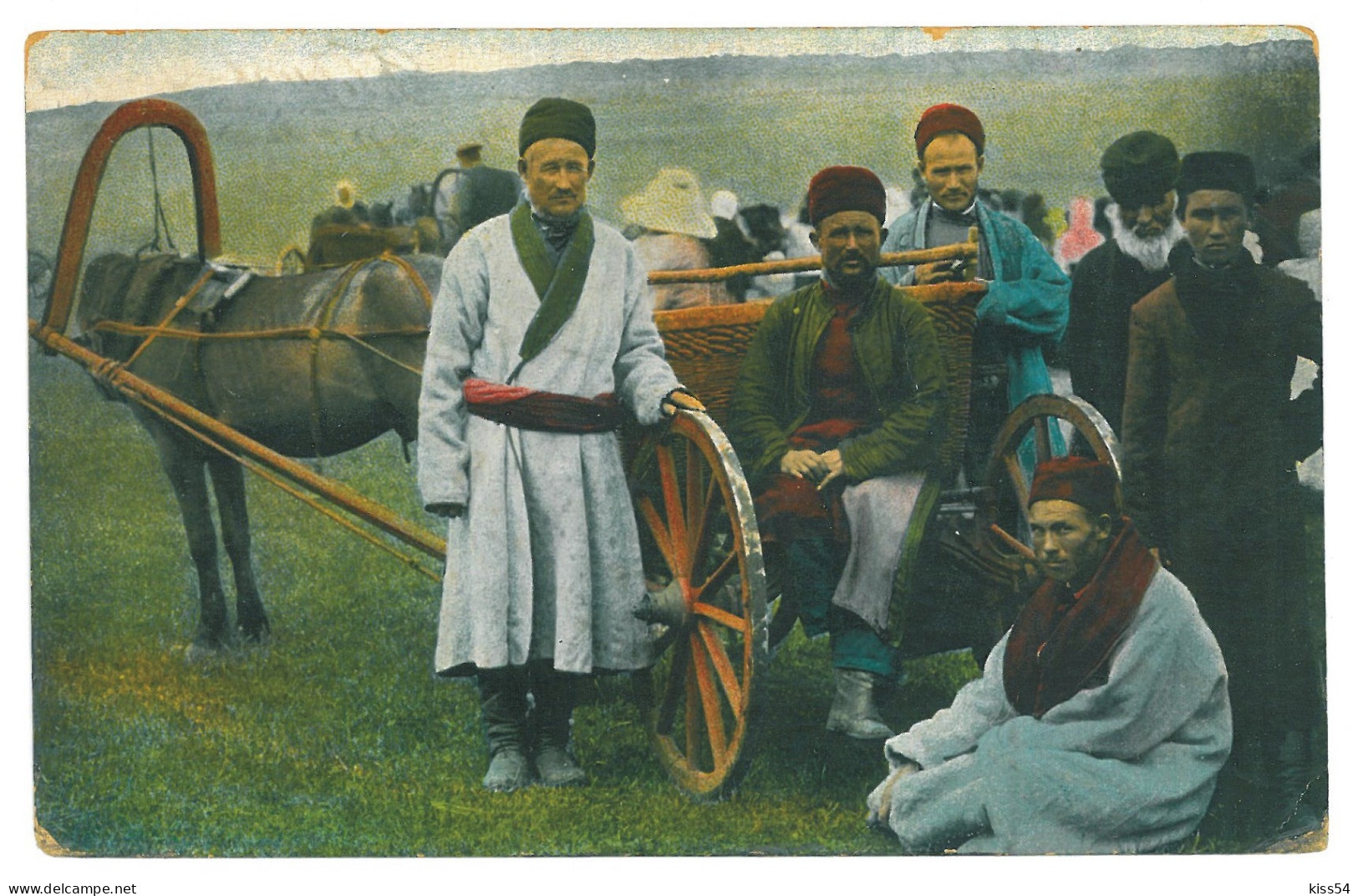 RUS 57 - 20340 Ethnic TATARS, Russia - Old Postcard - Used - 1916 - Rusia