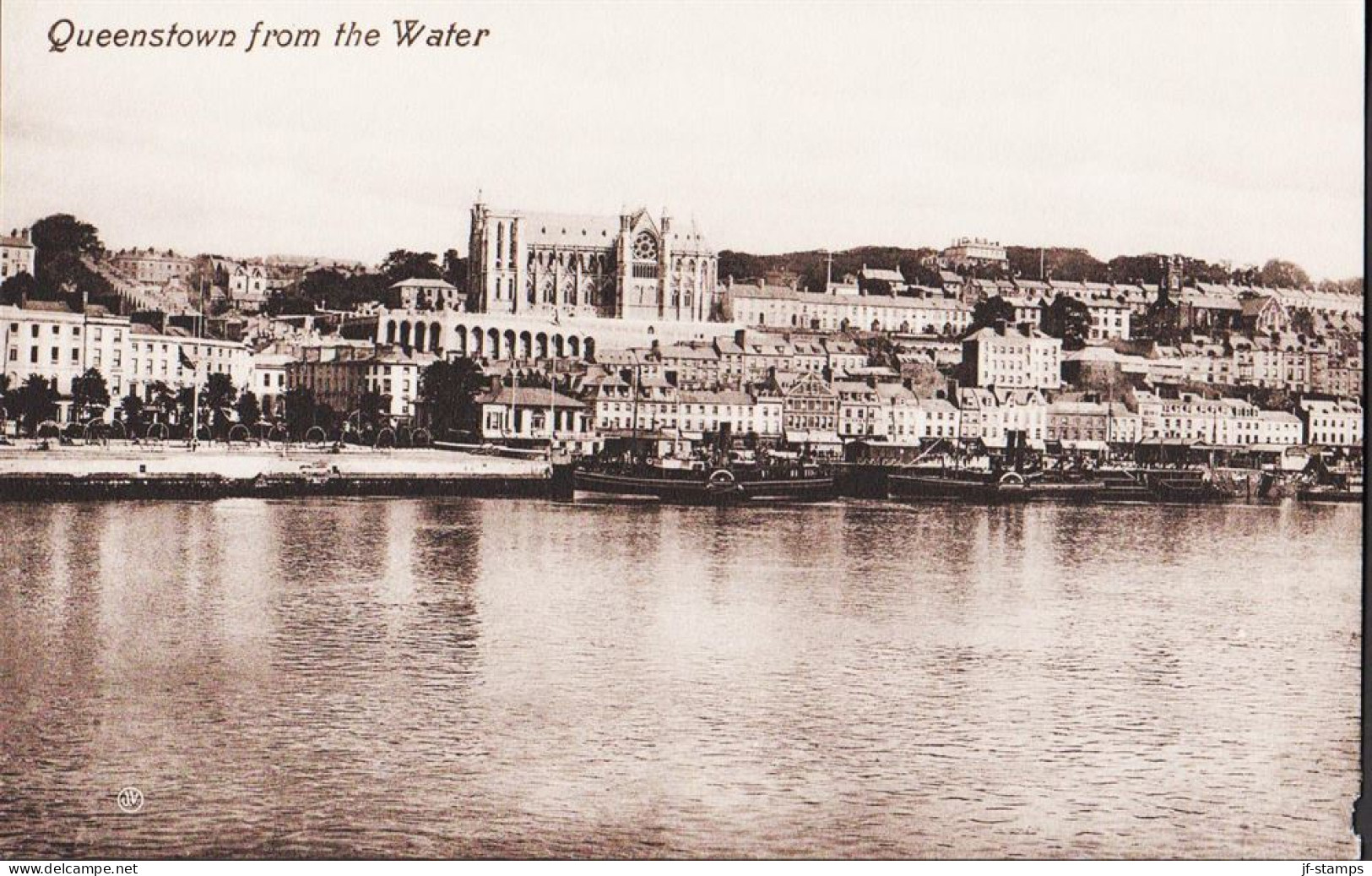 1920. EIRE. Post Card. Queenstown From The Water. . Issued By VALENTINE'S SERIES, Dublin. Queenstown Was R... - JF545537 - Otros & Sin Clasificación