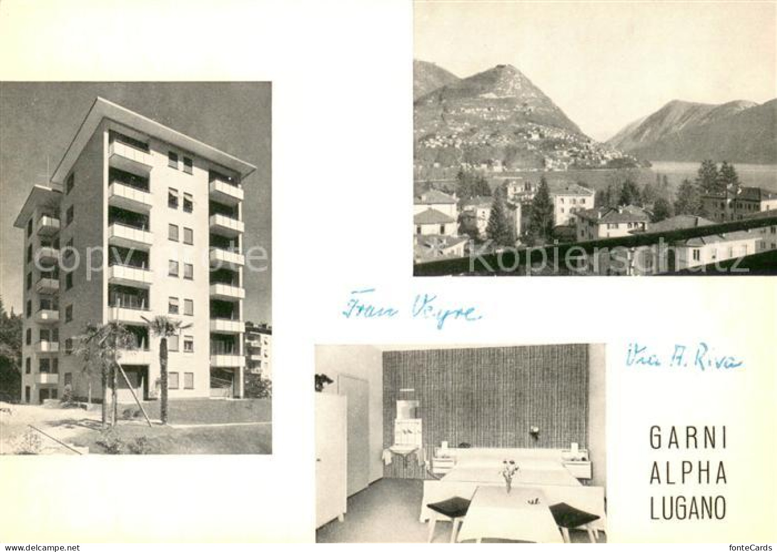 13648418 Lugano Lago Di Lugano Hotel Alpha Gaststube Lugano Lago Di Lugano - Autres & Non Classés