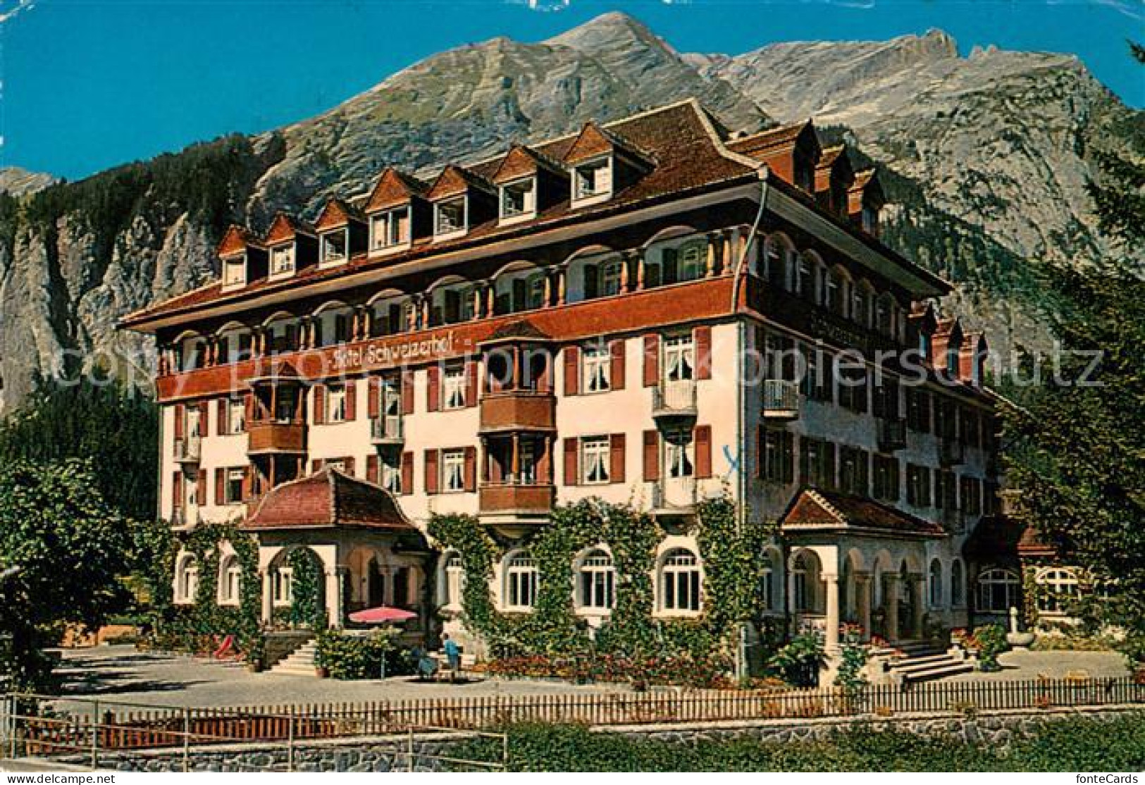 13648268 Kandersteg BE Hotel Schweizerhof Mit Elsigfirst Und Pratelspitz Kanders - Sonstige & Ohne Zuordnung