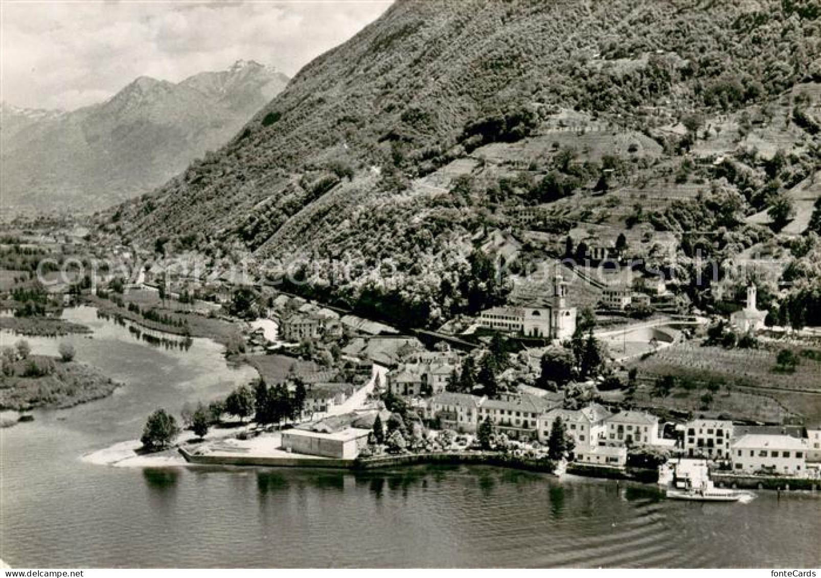 13647311 Magadino Lago Maggiore Fliegeraufnahme  - Sonstige & Ohne Zuordnung