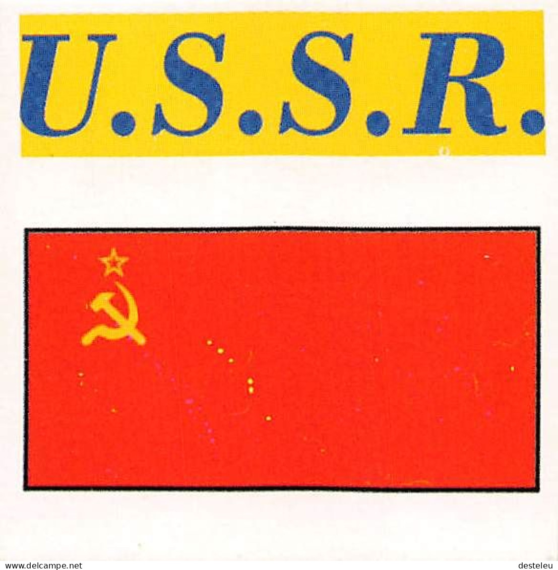 Flag Chromo -  U.S.S.R. - 5 X 5 Cm - Other & Unclassified