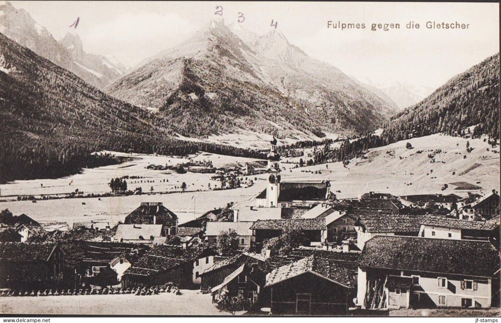 1910. ÖSTERREICH. Fulpmes Gegen Die Gletscher. - JF545546 - Briefe U. Dokumente