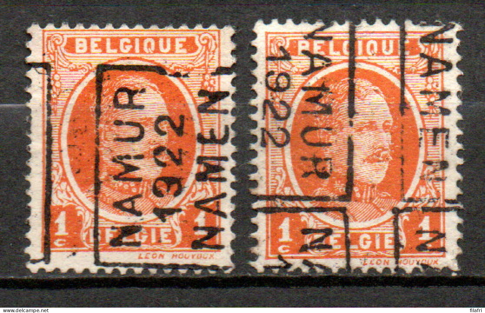 2943 Voorafstempeling Op Nr 190 - NAMUR 1922 NAMEN - Positie A & B - Roulettes 1920-29