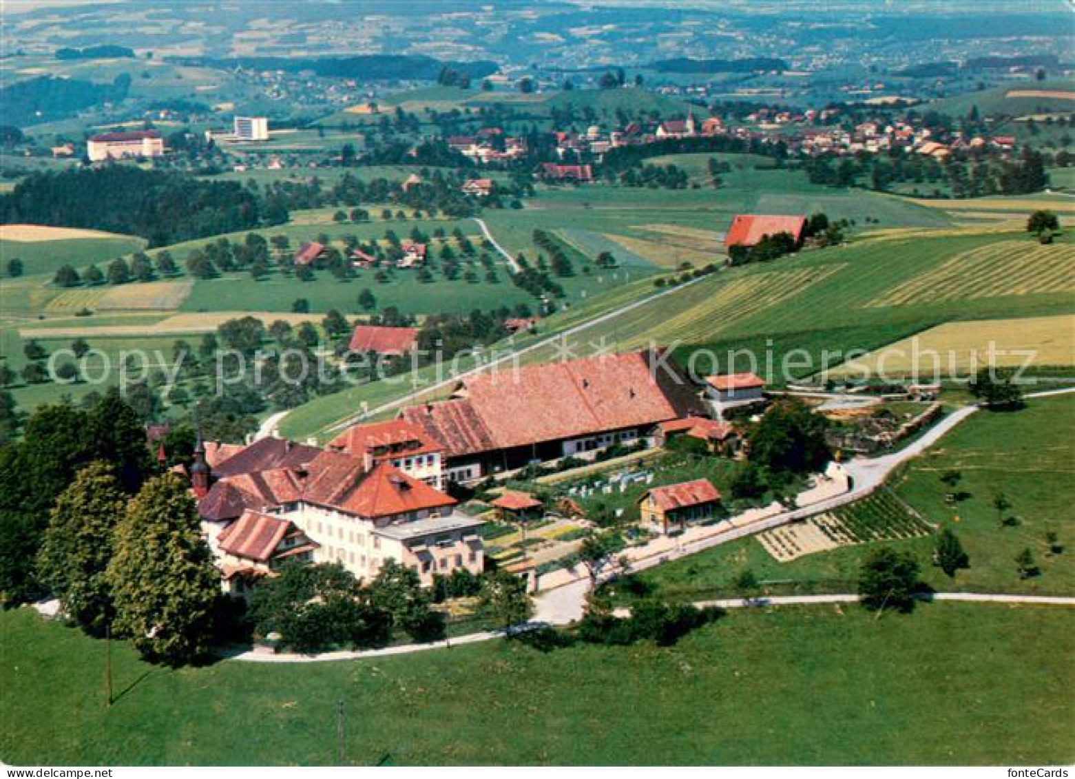 13645638 Menzingen Zug Kloster Maria Hilf Gubel Fliegeraufnahme Menzingen Zug - Other & Unclassified