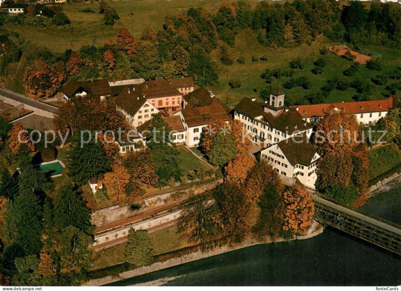 13686904 Tamins Schloss Reichenau Fliegeraufnahme Tamins - Other & Unclassified
