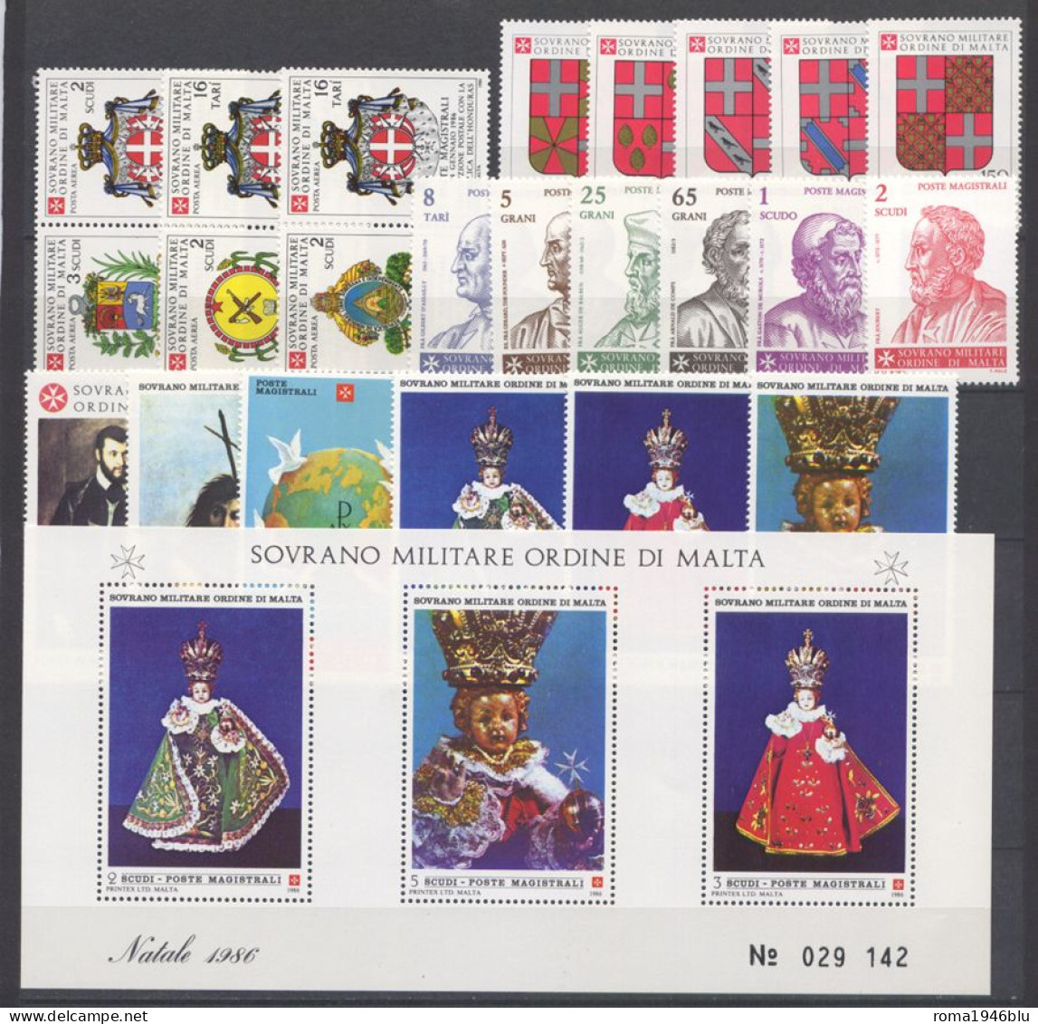 SMOM 1986 Annata Completa/Complete Year MNH/** VF - Sovrano Militare Ordine Di Malta