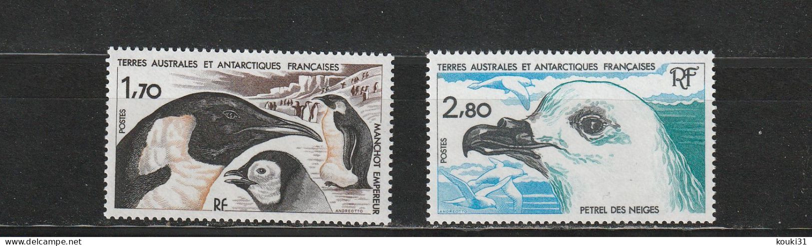 TAAF YT 109/10 ** : Manchot Empereur , Pétrel Des Neiges - 1985 - Unused Stamps