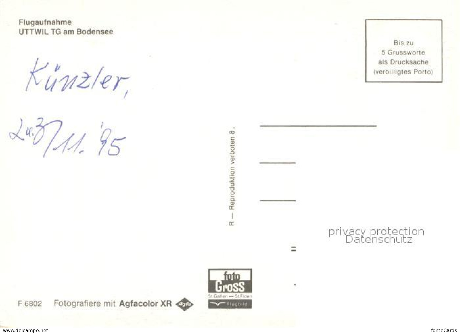 13644833 Uttwil Stadt Am Bodensee Fliegeraufnahme Uttwil - Autres & Non Classés