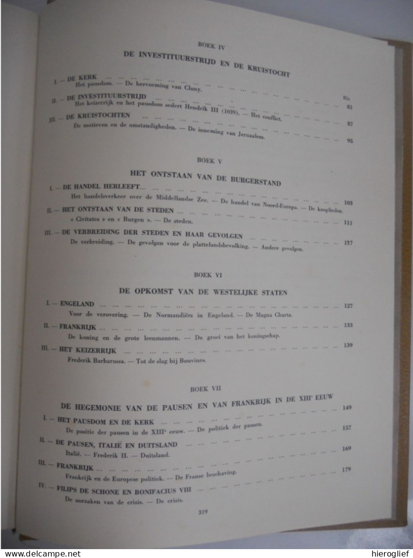 Geschiedenis van Europa van de invallen tot de XVIe eeuw - Henri Pirenne originele uitgave - exemplaar 2451 van 5000