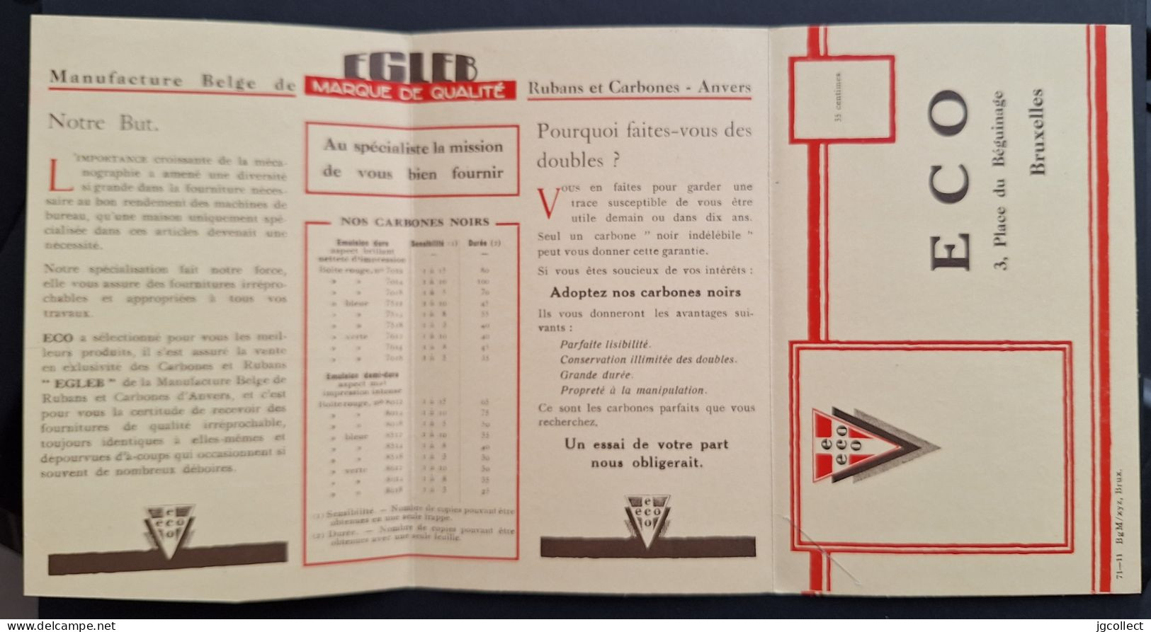 Typo 172B (BRUXELLES 1928 BRUSSEL) Op Antwoordkaart "La Maison De L'économe" - Typografisch 1922-31 (Houyoux)