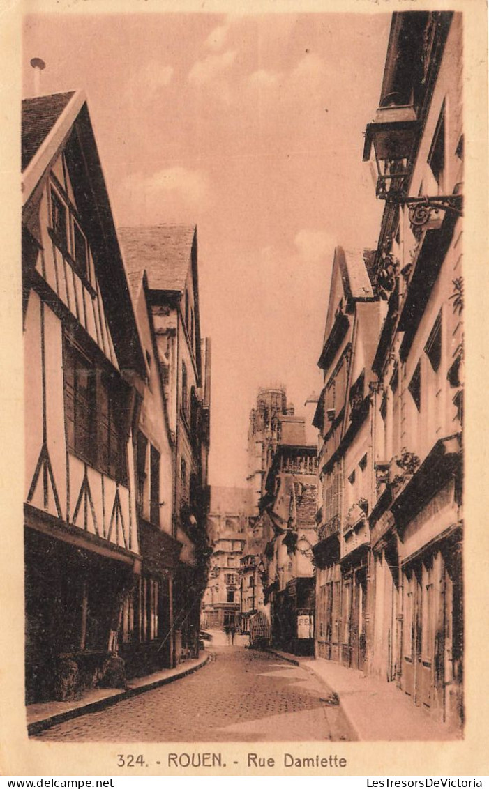 FRANCE - Rouen - Vue Sur La Rue Damiette - Carte Postale Ancienne - Rouen