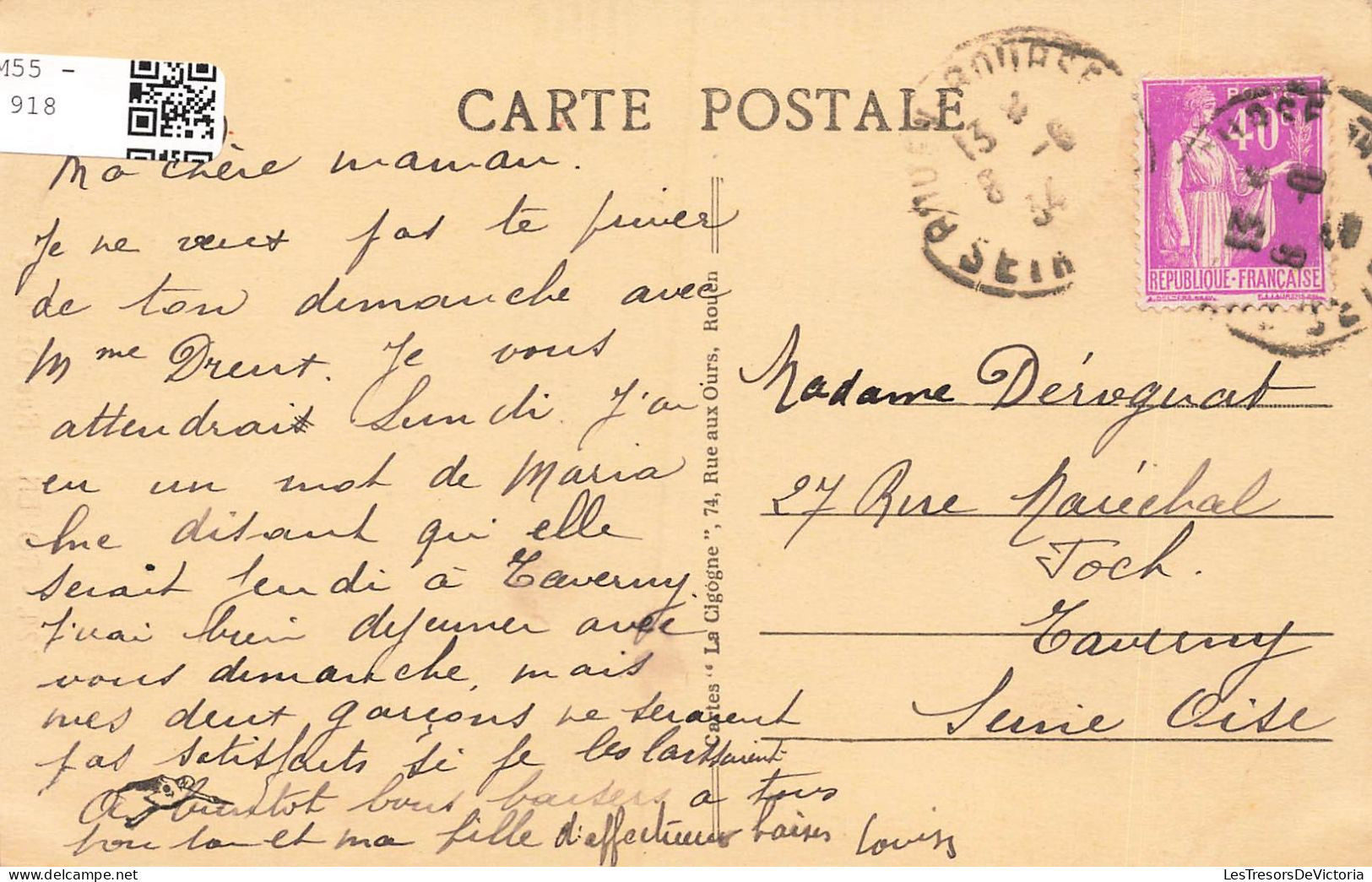 FRANCE - Rouen - Vue Sur La Rue Damiette - Carte Postale Ancienne - Rouen