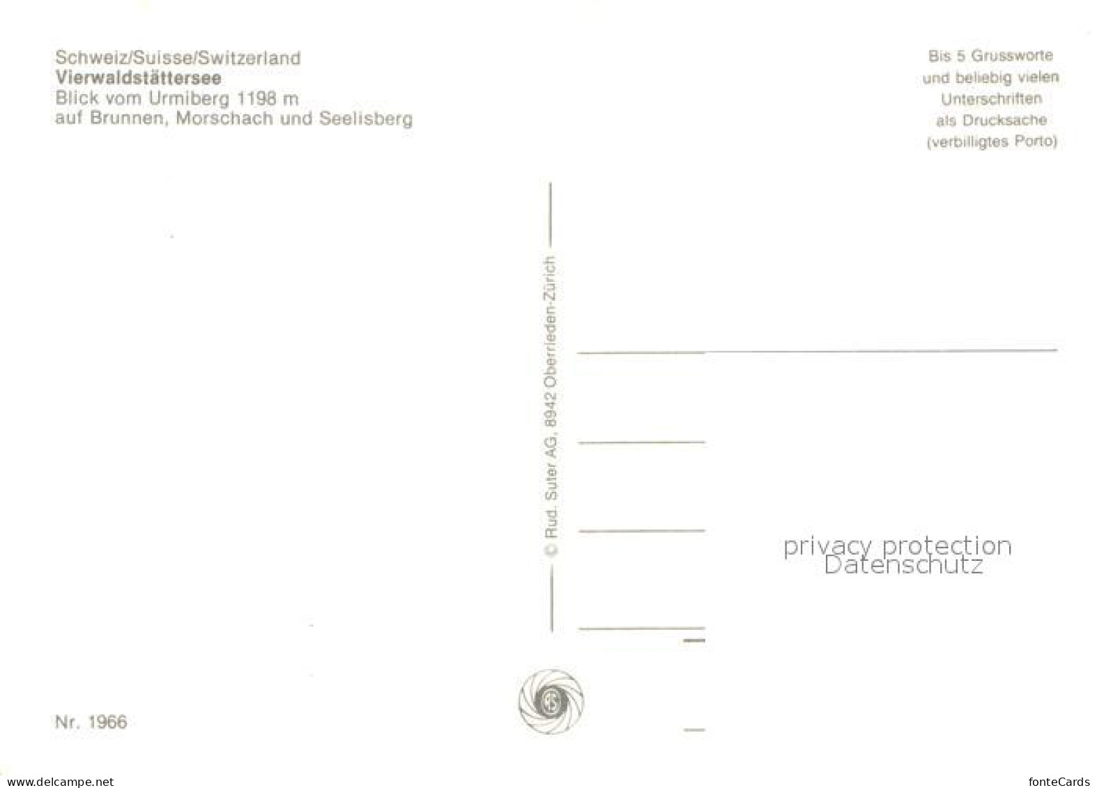 13683328 Vierwaldstaettersee SZ Panorama Blick Vom Urniberg Alpen Vierwaldstaett - Other & Unclassified