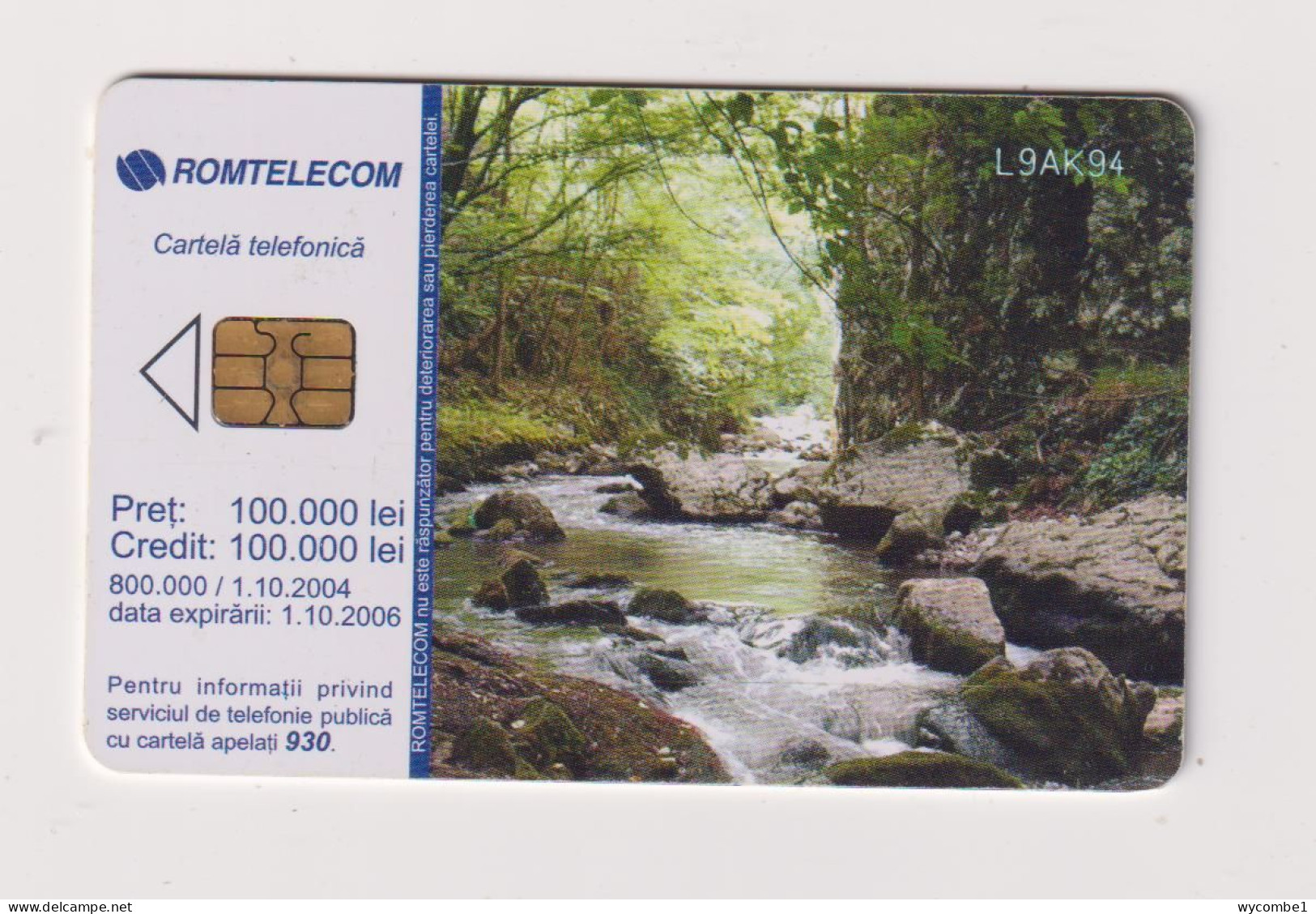 ROMANIA -  Mountain Stream Chip  Phonecard - Roumanie