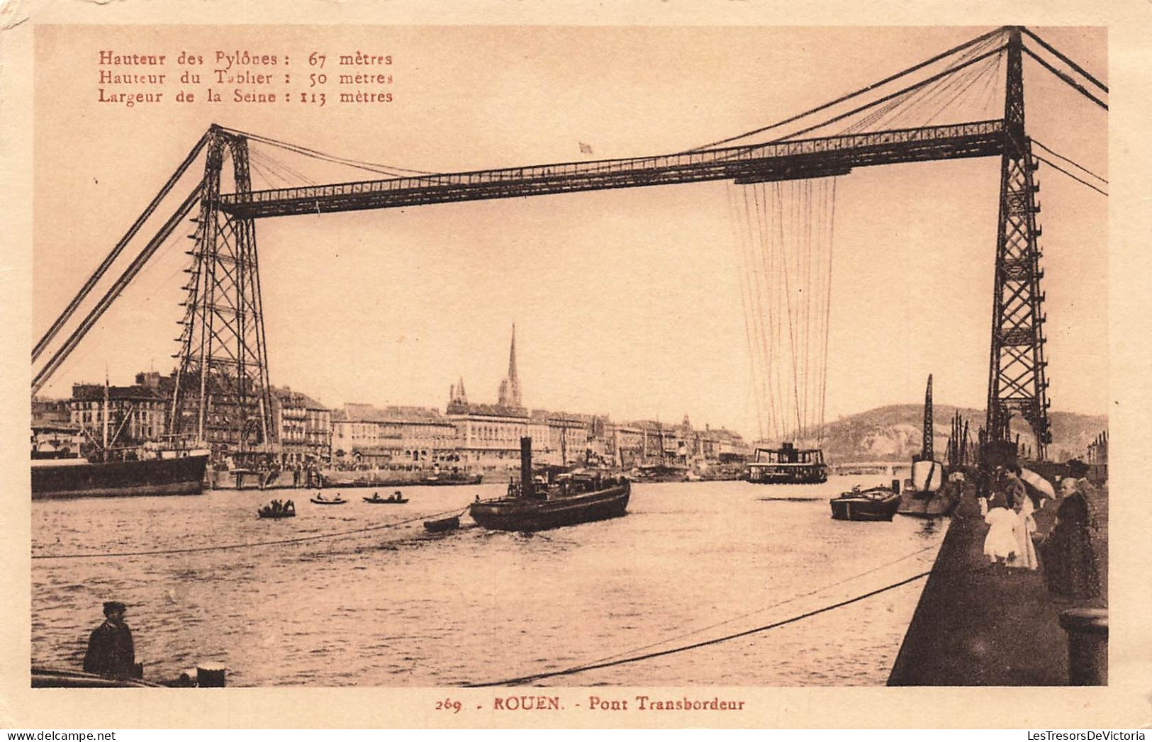 FRANCE - Rouen - Vue Sur Le Pont Transbordeur - Carte Postale Ancienne - Rouen