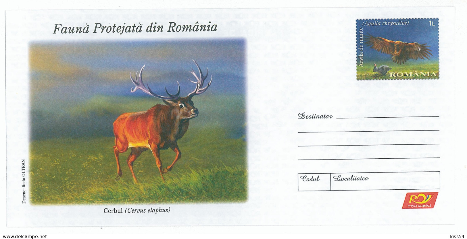 IP 2009 - 33 STAG, EAGLE And RABBIT, Romania - Stationery - Unused - 2009 - Entiers Postaux