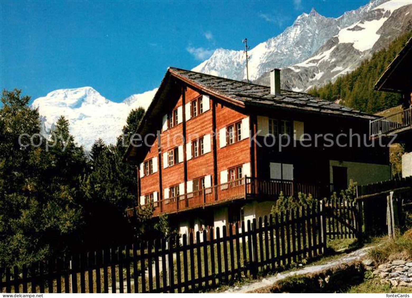 13637810 Saas-Fee Wohnhaus Der Familie Zuckmayer Walliser Alpen Saas-Fee - Autres & Non Classés