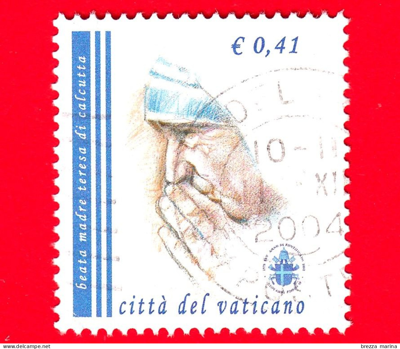 VATICANO - Usato - 2003 - Beatificazione Di Madre Teresa - 0.41 - Usados