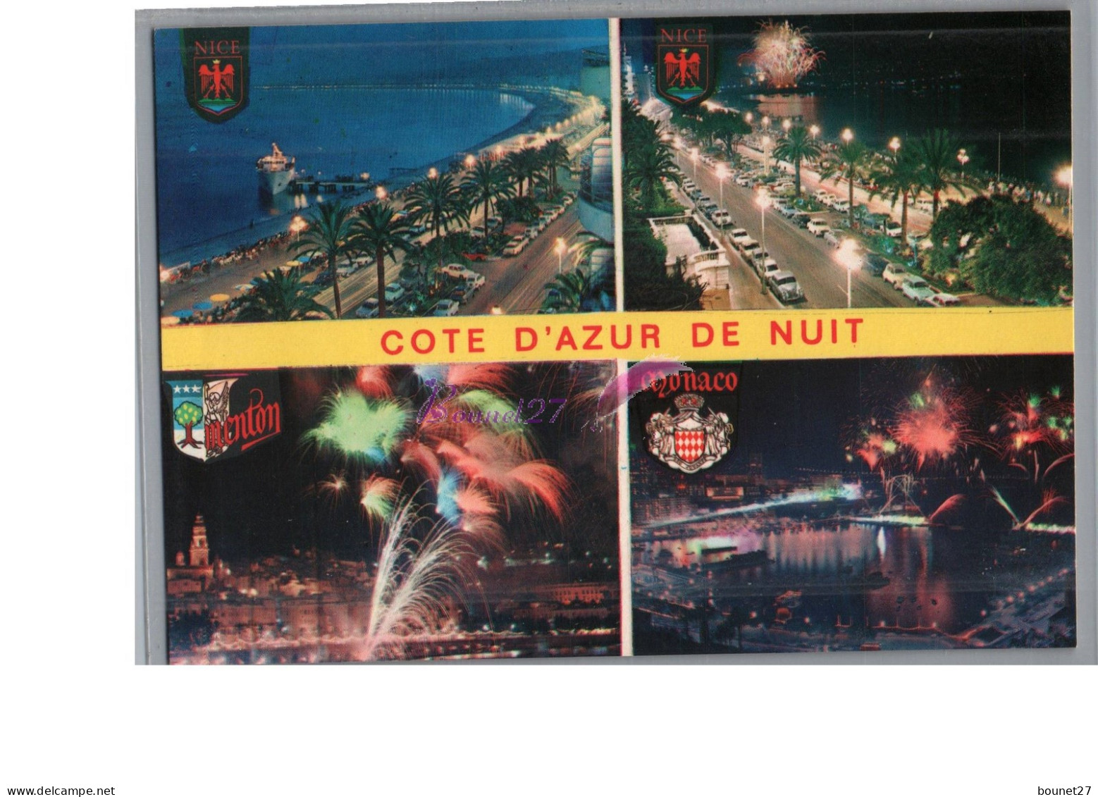 NICE 06 Et MONACO - Promenade Des Anglais Et Monaco La Nuit  - Nice Bij Nacht