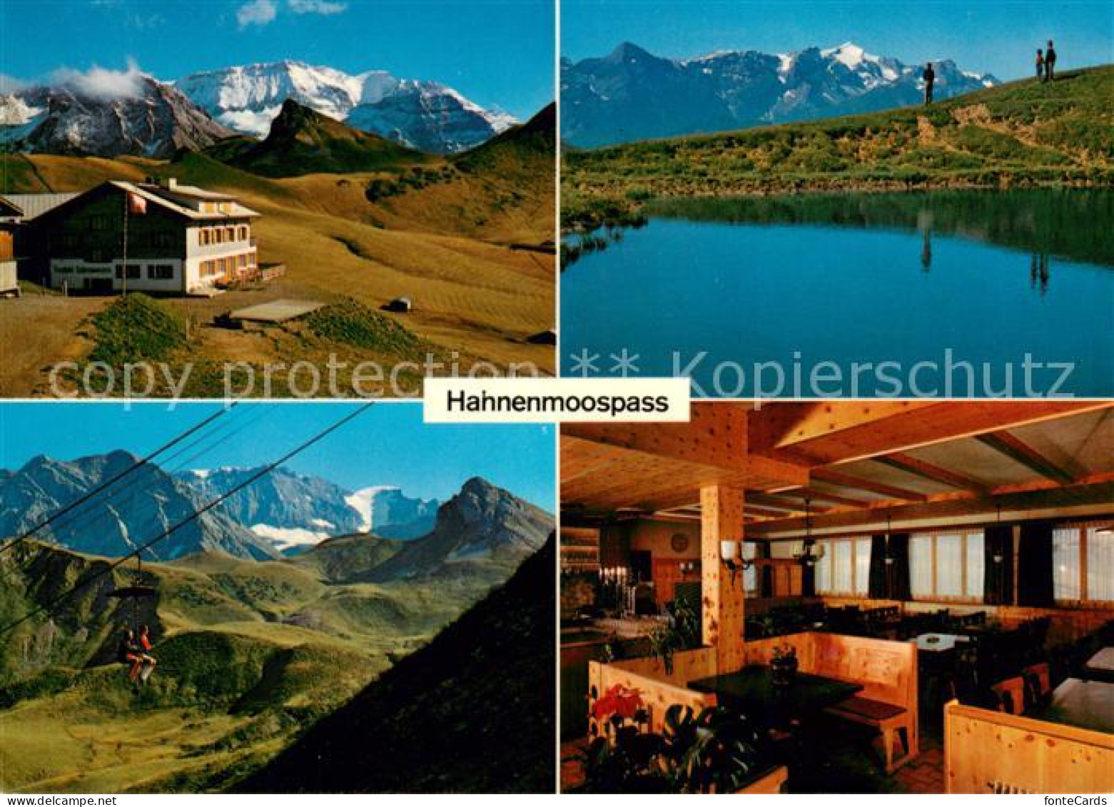 13637414 Lenk Simmental Berghotel Hahnenmoospass Bergsee Panorama Berner Alpen L - Sonstige & Ohne Zuordnung