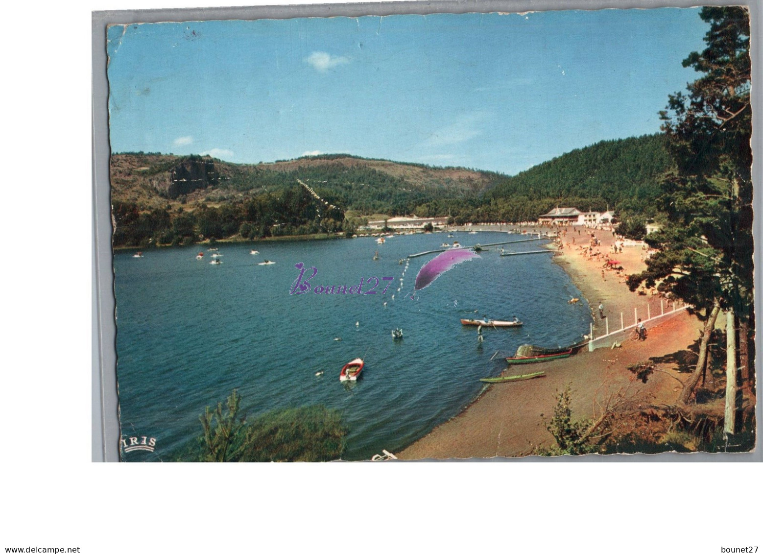 LE LAC CHAMBON 63 - Sa Plage Magnifique Cayak Plage Animé  - Sonstige & Ohne Zuordnung