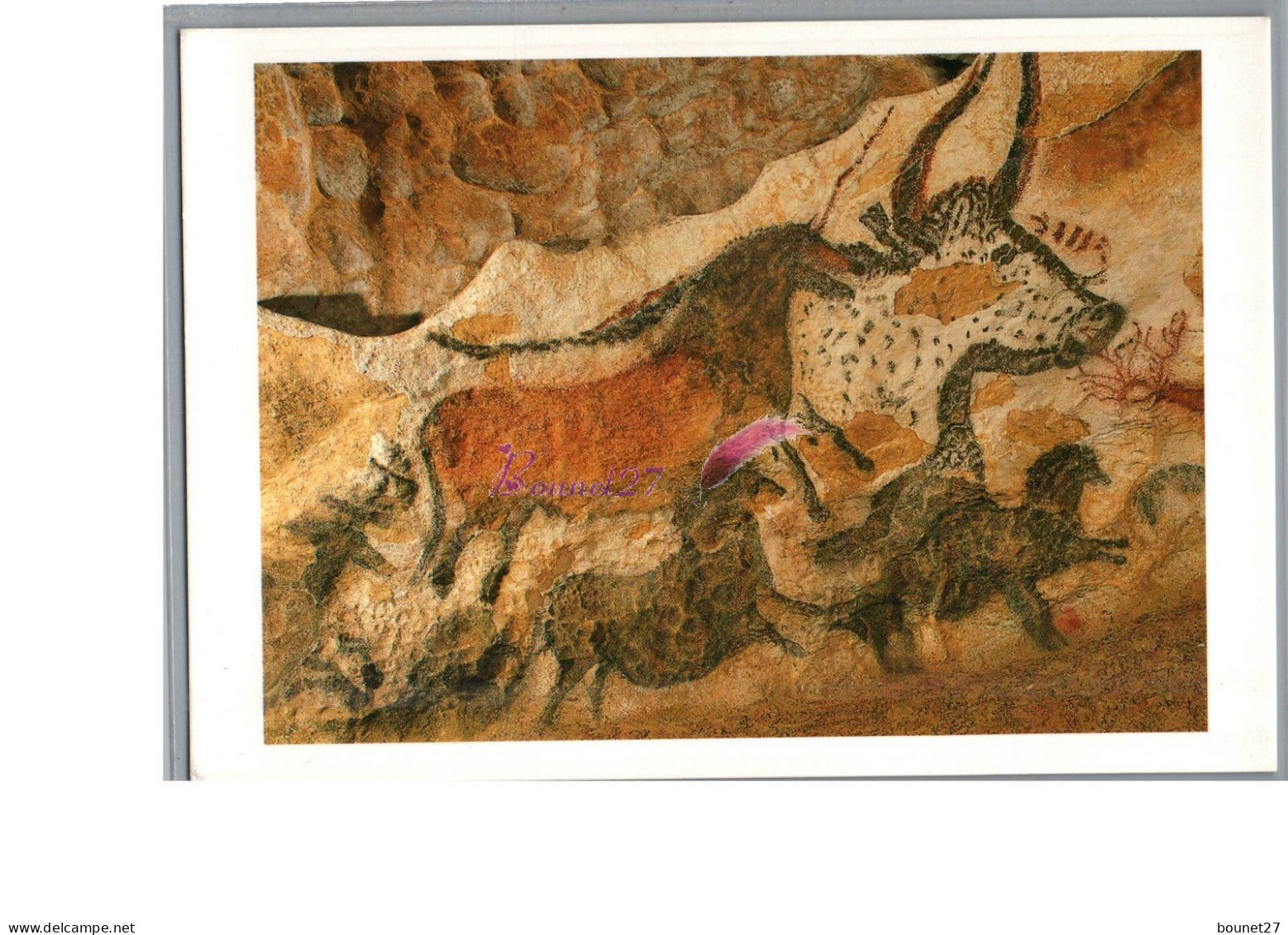 LASCAUX 24 - Le Grand Taureau Et Les Chevaux Carte Vierge  - Other & Unclassified