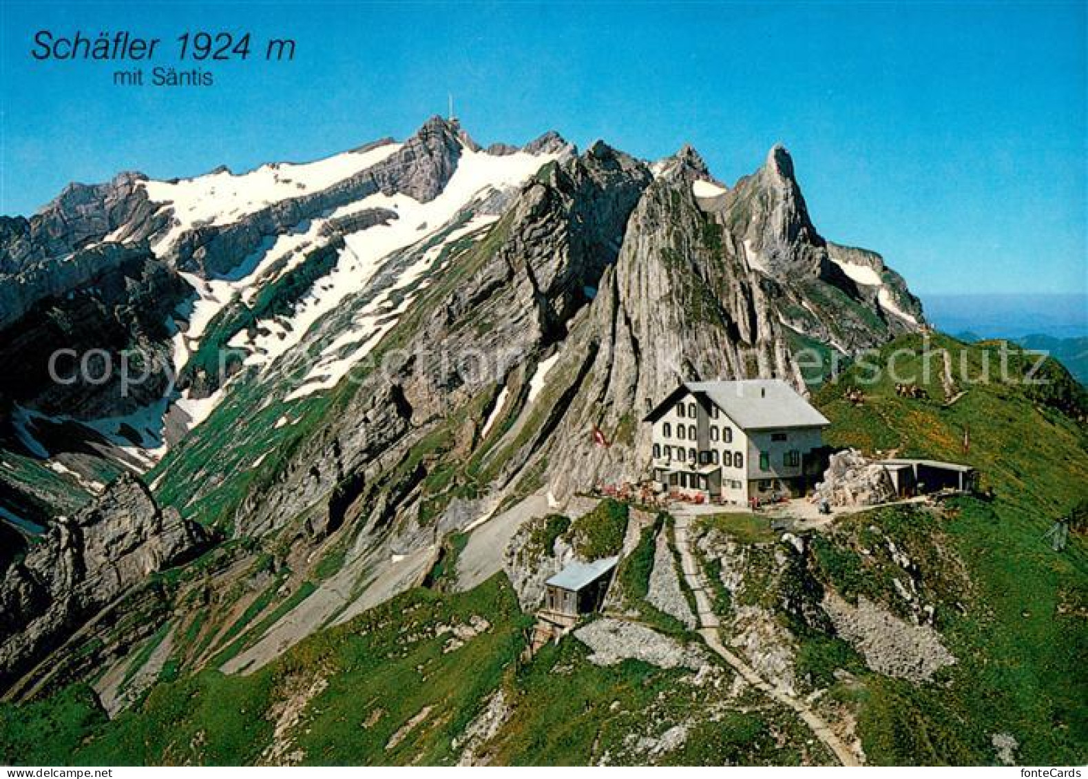 13637311 Ebenalp Berggasthof Schaefler Mit Saentis Appenzeller Alpen Ebenalp - Sonstige & Ohne Zuordnung