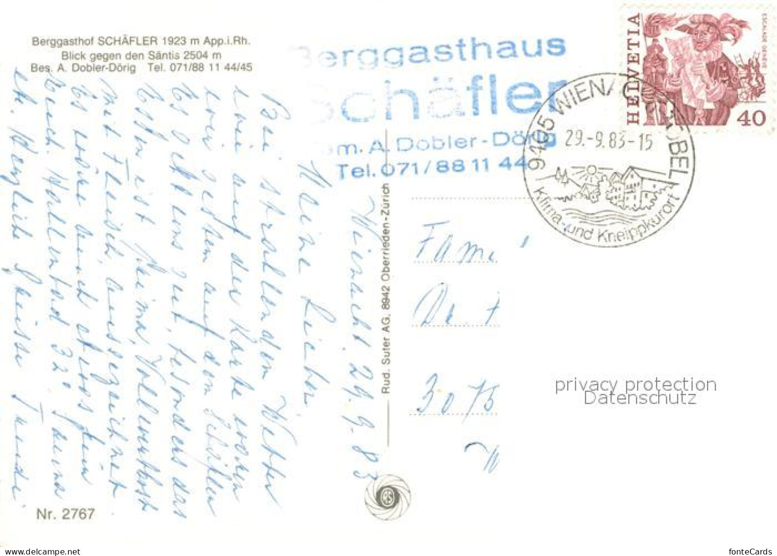 13637311 Ebenalp Berggasthof Schaefler Mit Saentis Appenzeller Alpen Ebenalp - Sonstige & Ohne Zuordnung