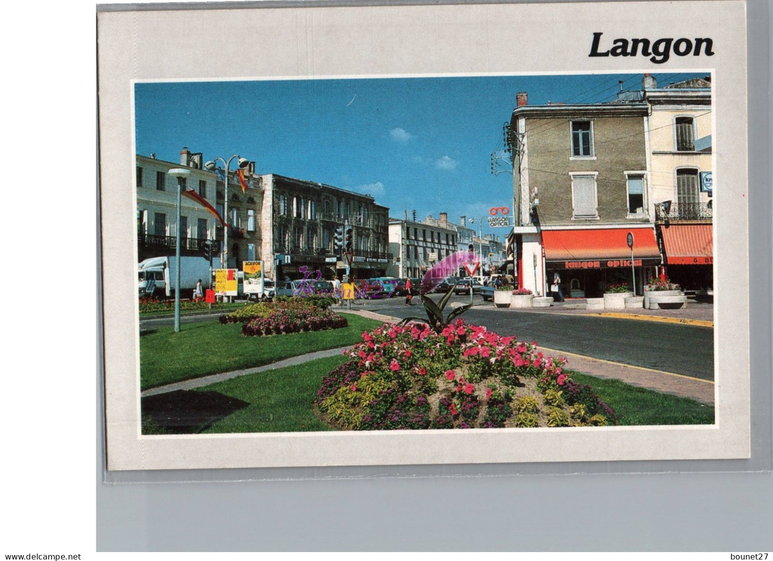 LANGON 33 - La Place Du General De Gaulle 1992 - Langon