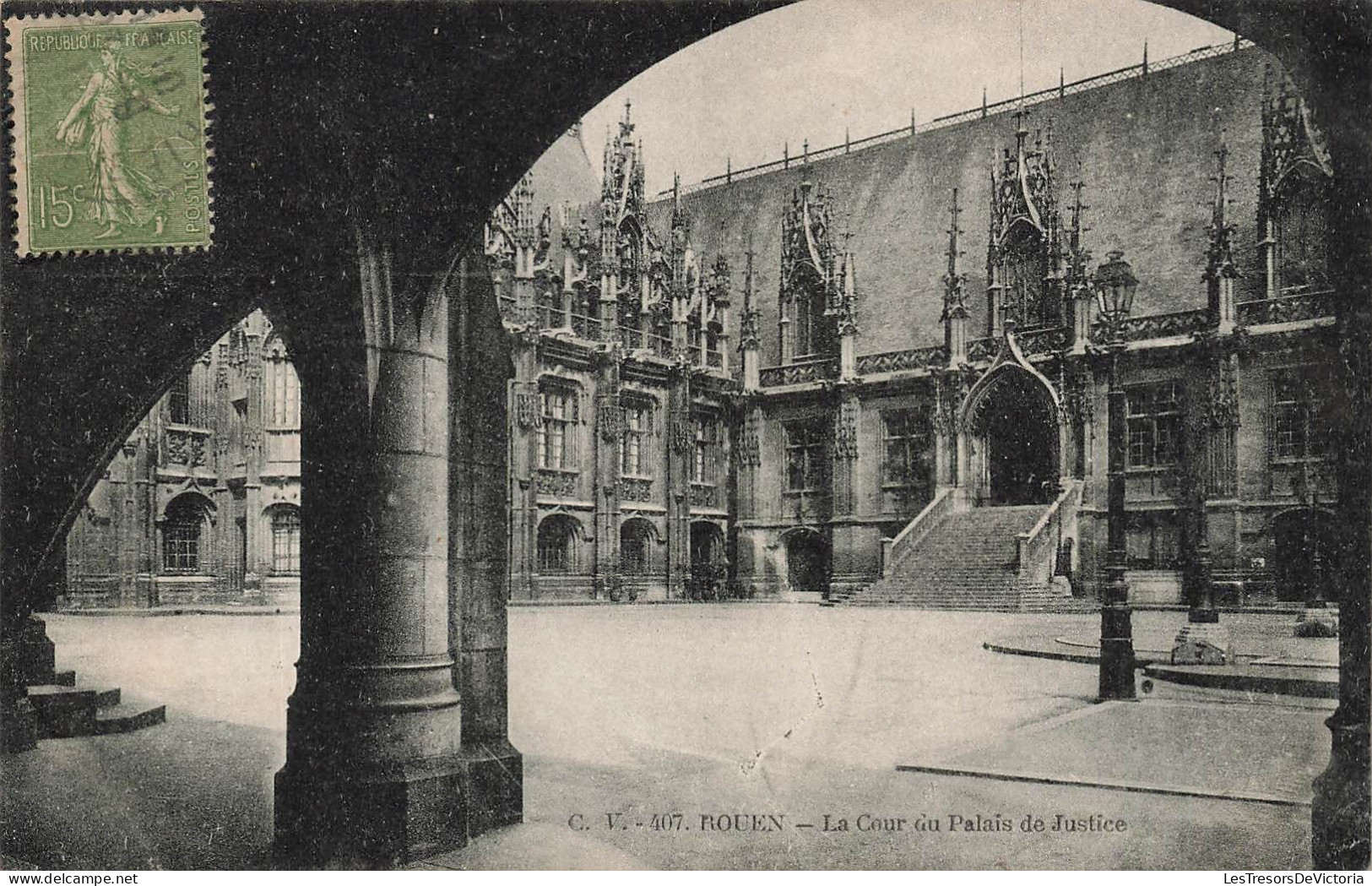 FRANCE - Rouen - La Cour Du Palais De Justice - Carte Postale Ancienne - Rouen