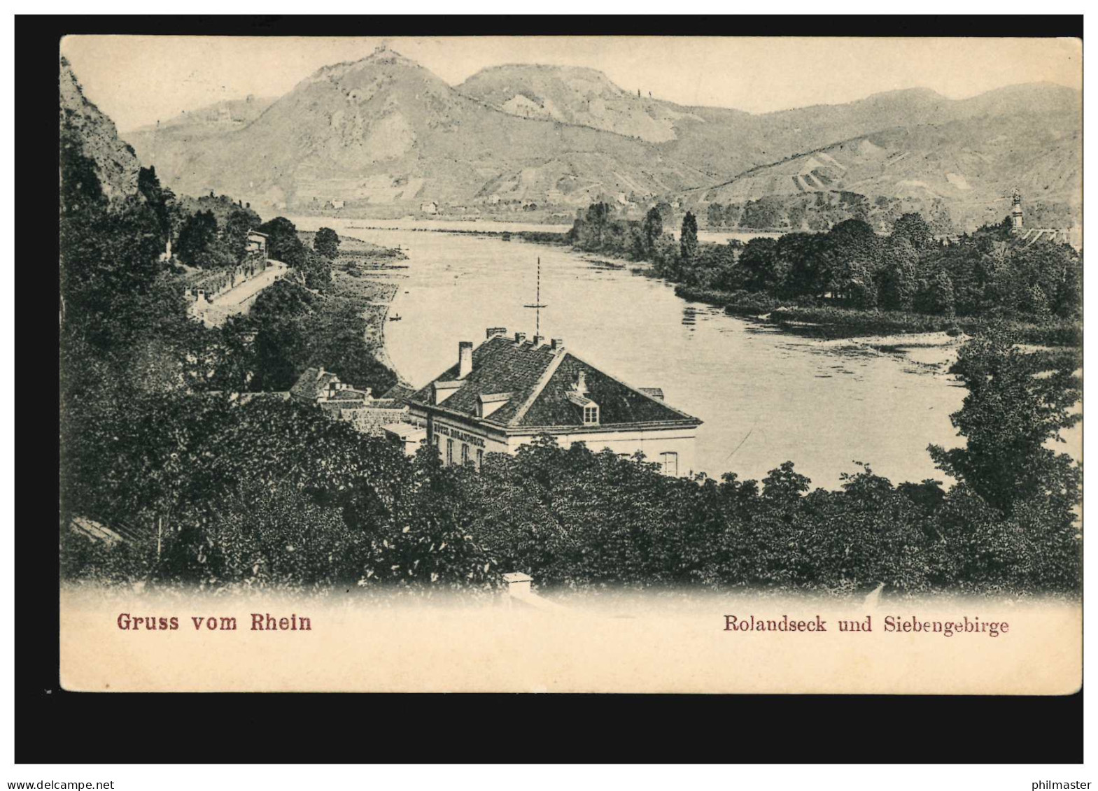 AK Gruß Vom Rhein: Rolandseck Und Siebengebirge, KÖNIGSWINTER 18.5.1903 - Autres & Non Classés