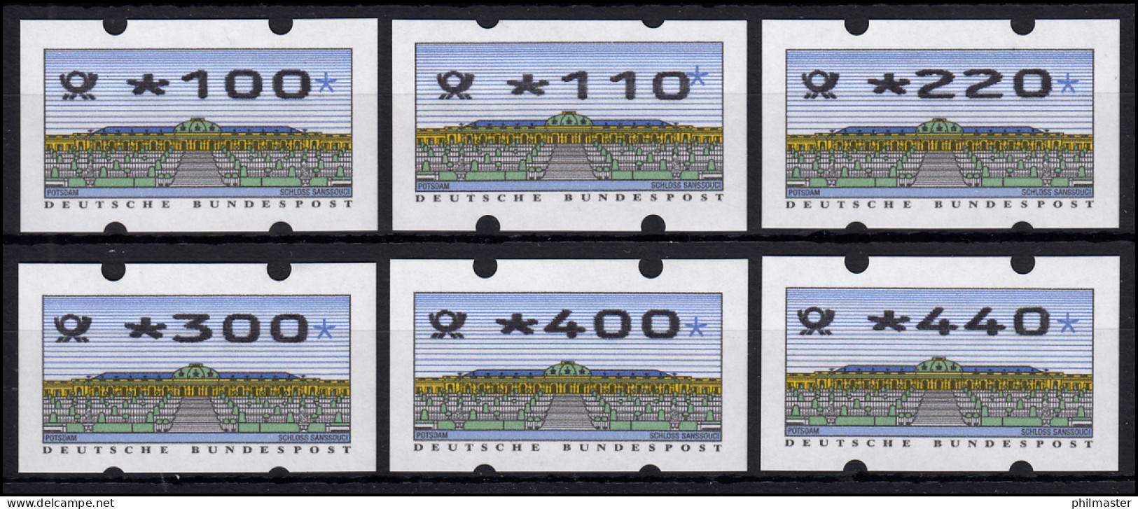 2.2.3 Typ Posthorn - VS 2 - 6 ATM (100-440) ** - Timbres De Distributeurs [ATM]