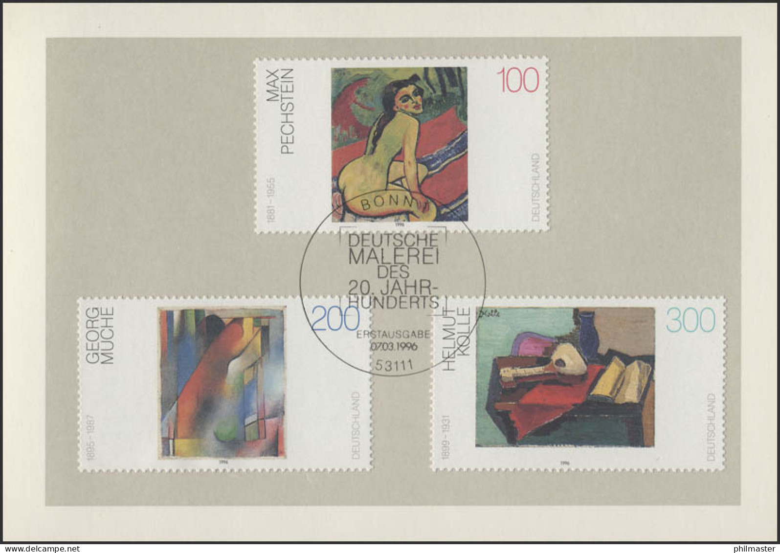 MinKa 06/1996 Malerei, Pechstein, Runge, Kolle - Other & Unclassified