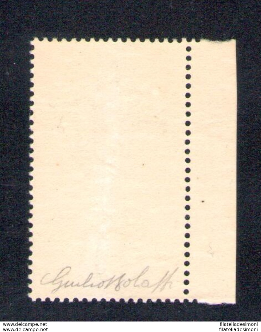 1937 Regno - N. 394a , Pergolesi Su Carta Ricongiunta,  MNH** Certificato E.Dien - Other & Unclassified