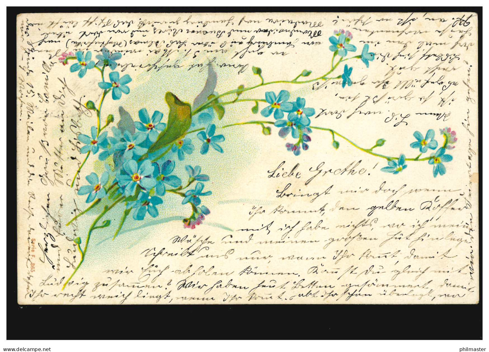 Blumen-AK Veilchenstrauß, GERA (REUSS) 1 M 20.5.1901 Nach OETZSCH-GAUTZSCH 21.5. - Sonstige & Ohne Zuordnung