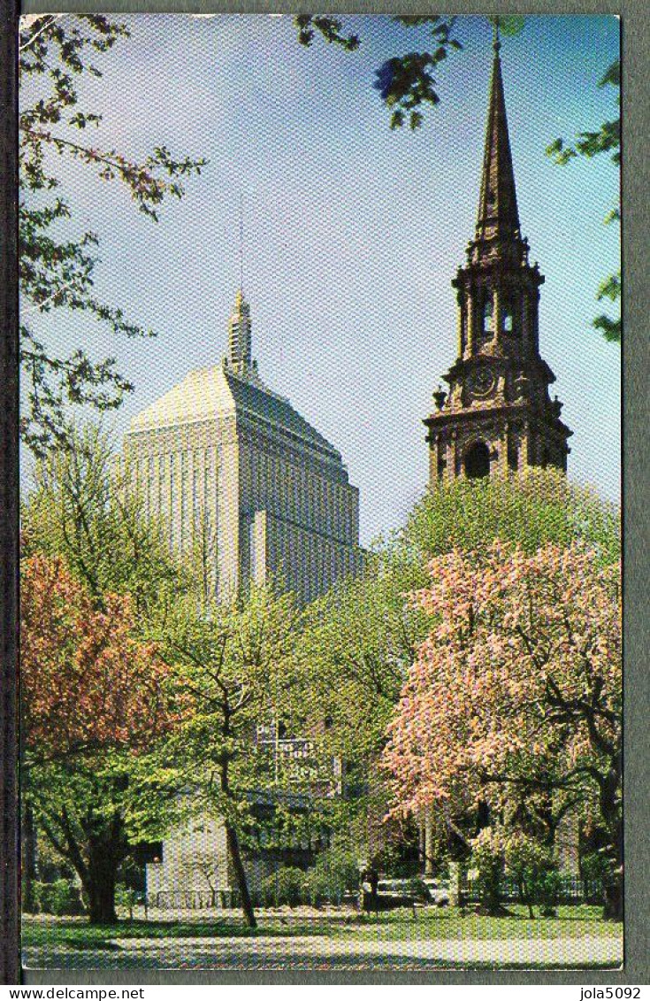 USA - BOSTON - The John Hancock Building And The Arlington Street Church - Boston