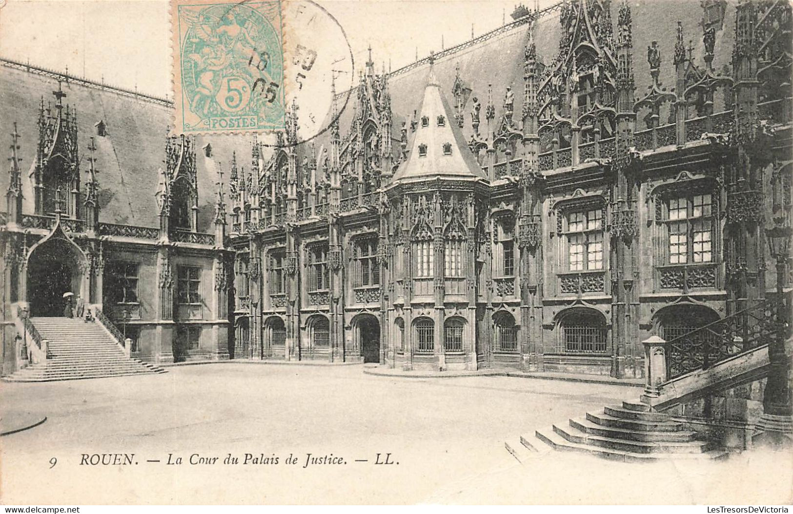 FRANCE - Rouen - La  Cour Du Palais De Justice - LL  - Carte Postale Ancienne - Rouen