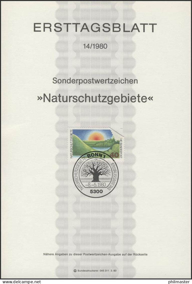 ETB 14/1980 Naturschutzgebiete - 1974-1980