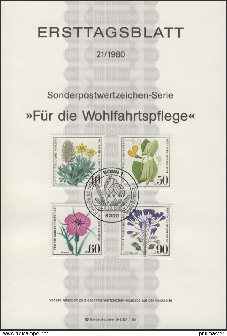 ETB 21/1980 Wohlfahrt: Gefährdete Ackerwildkräuter - 1974-1980