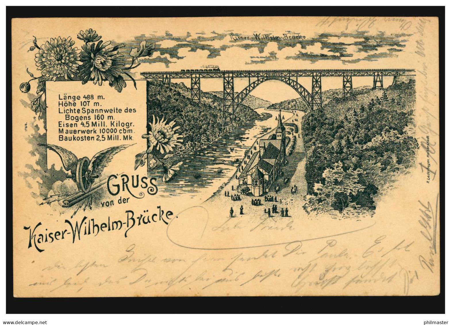 AK Gruss Von Der Kaiser-Wilhelm-Brücke, REMSCHEID-REINSHAGEN 18.8.1911   - Sonstige & Ohne Zuordnung