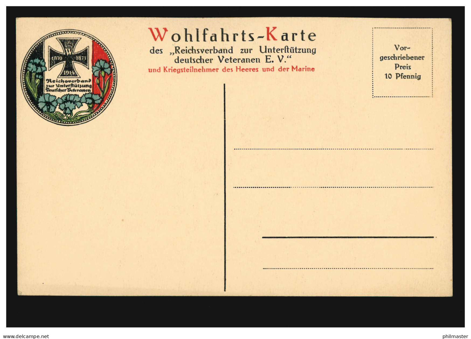 Wohlfahrts-Karte Reichskanzler Theobald Von Bethmann Hollweg, Ungebraucht - Other & Unclassified