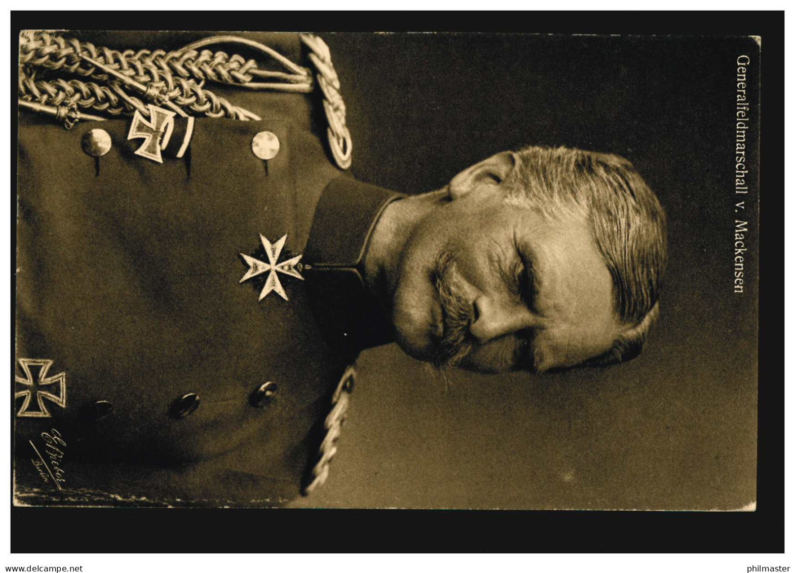 Wohlfahrts-Karte Der Veteranen: Generalfeldmarschall Von Mackensen, Ungebraucht - Altri & Non Classificati