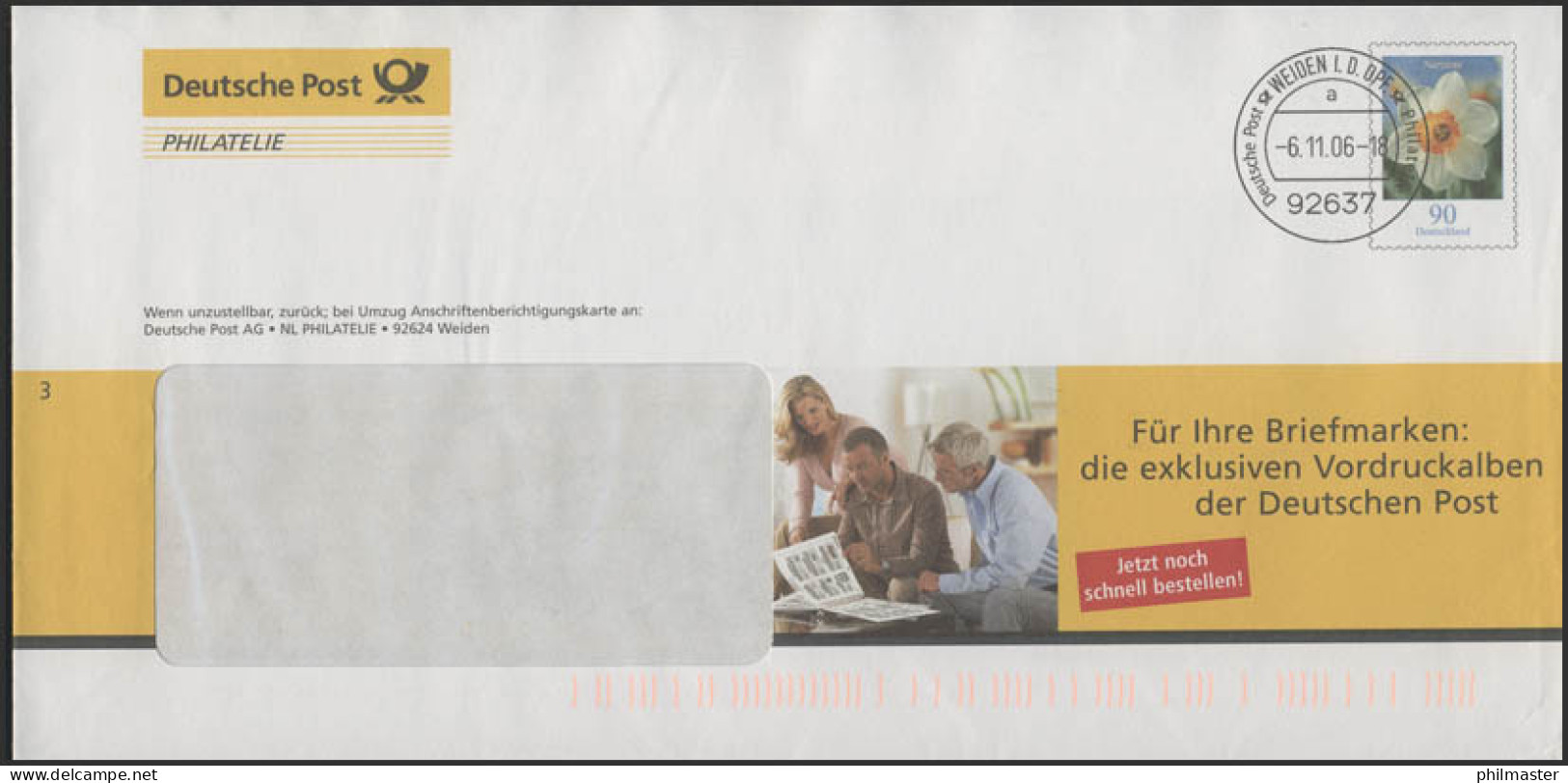 Plusbrief F170 Narzisse: Vordruckalben Der Deutschen Post, 6.11.06 - Enveloppes - Neuves