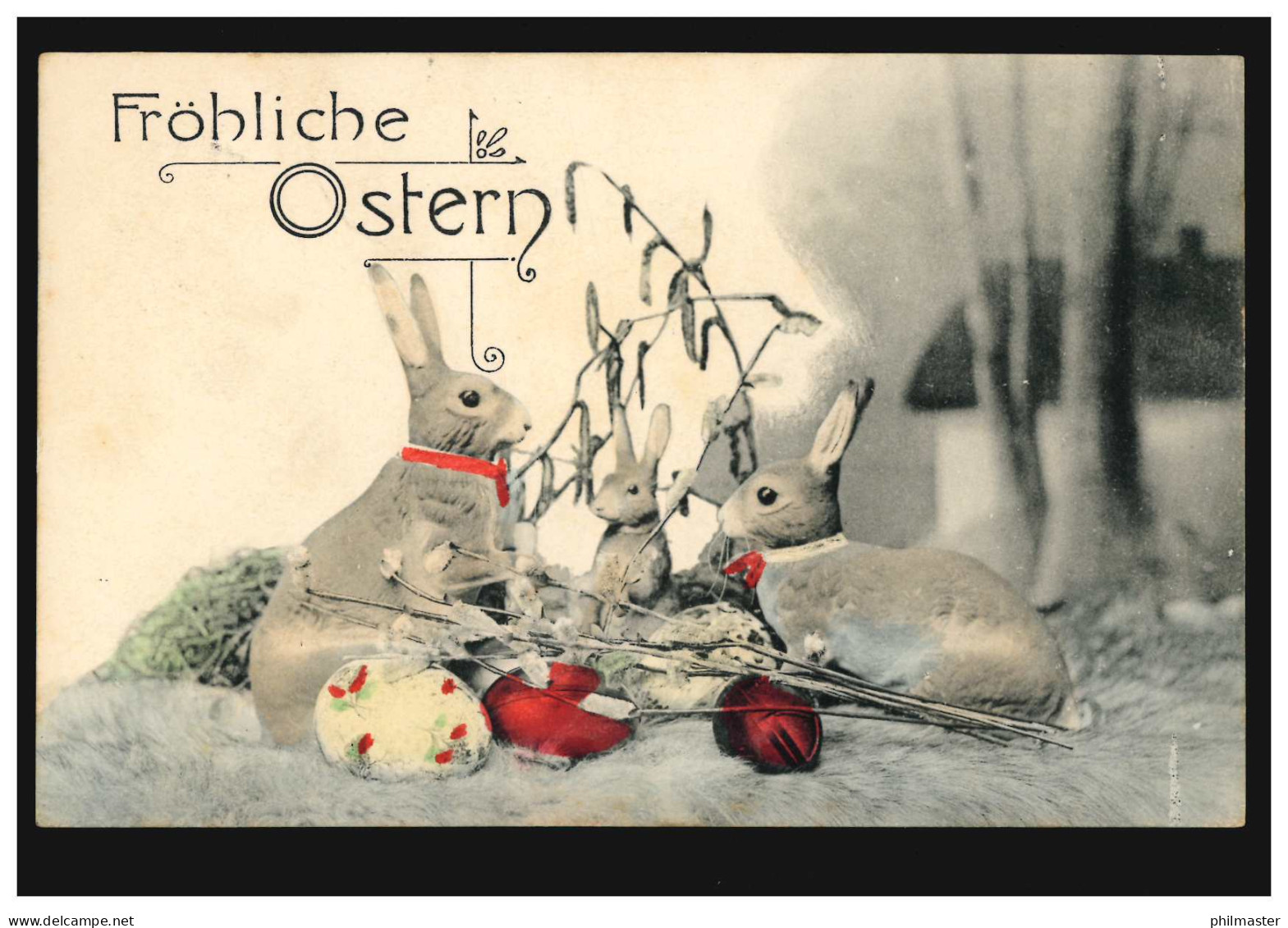 Künstler-AK Ostern Osterhasen, LUDWIGSHAFEN 30.3.07 Nach Dörnbach / Rockenhausen - Autres & Non Classés