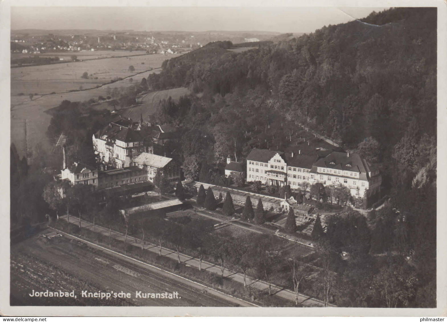 Landpost-Stempel Biberach-Jordanbad Auf Passender AK BIBERACH (RISS) 25.8.1934 - Covers & Documents