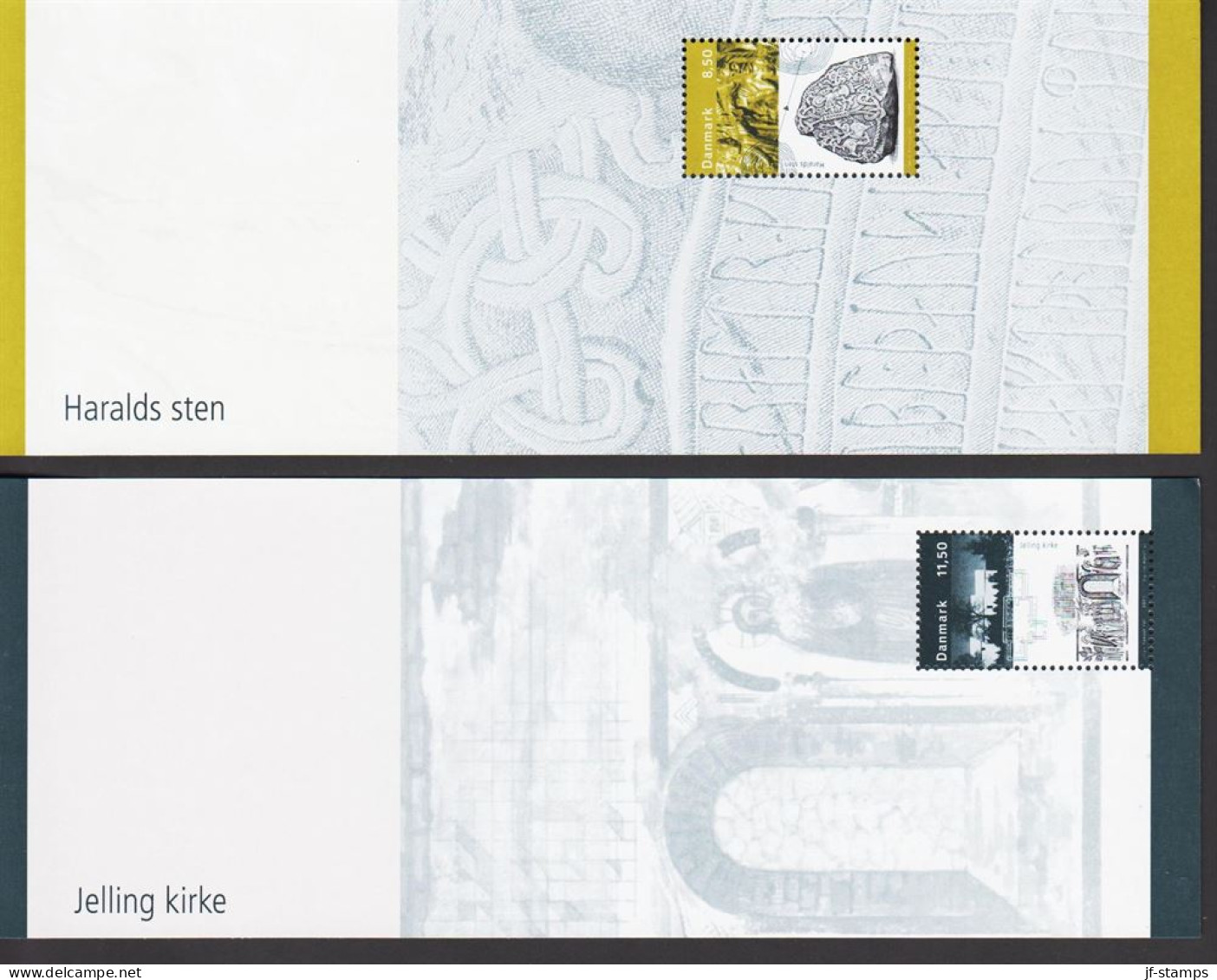 2003. DANMARK. Kongernes Jelling Complete Set In 4 Small Sheets Never Hinged.  (Michel 1238-1239) - JF544428 - Neufs