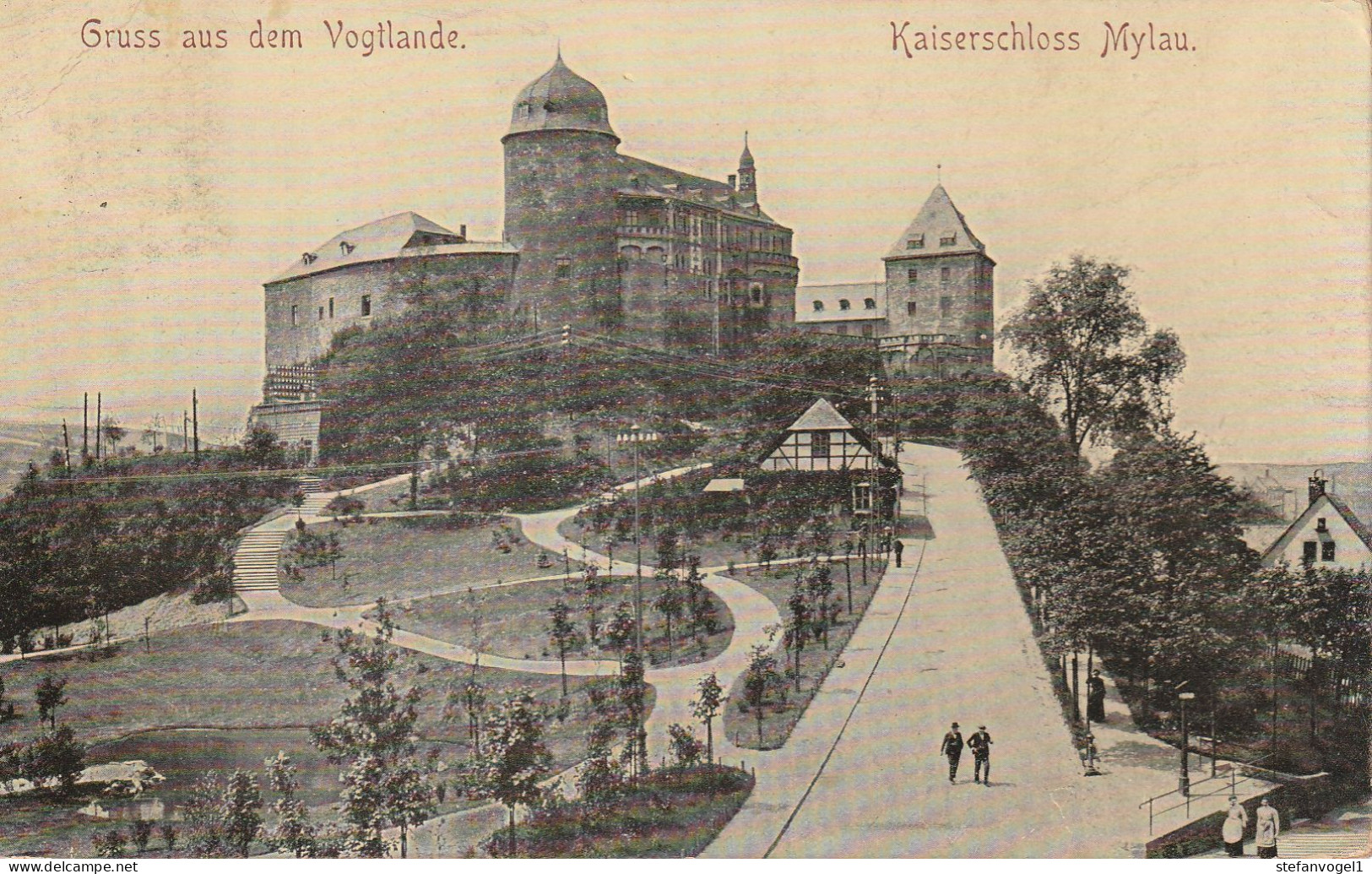 Mylau, Gel. 1912, Kaiserschloß - Mylau