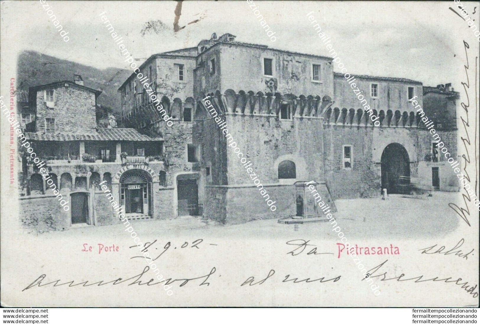 Bo496 Cartolina Pietrasanta Le Porte Inizio 900 Provincia Di Lucca - Lucca