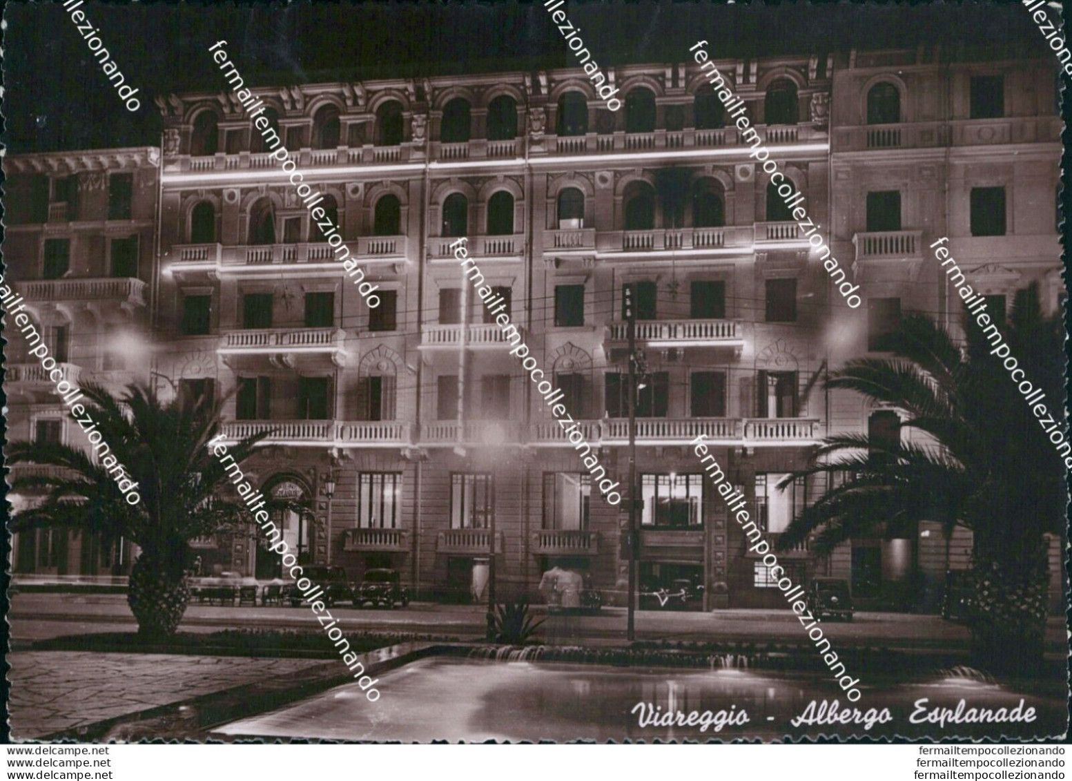 Bo512 Cartolina Viareggio Albergo Esplanade Provincia Di Lucca - Lucca